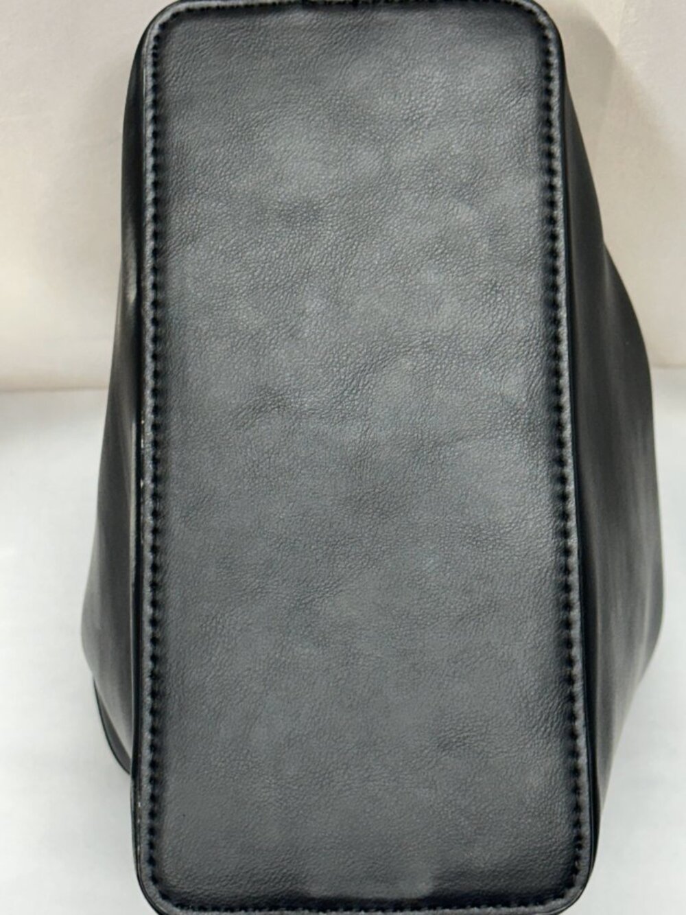 A New Day Mini Slouchy Handbag with Gold Metal Handle Black Clutch Purse - Picture 7 of 7